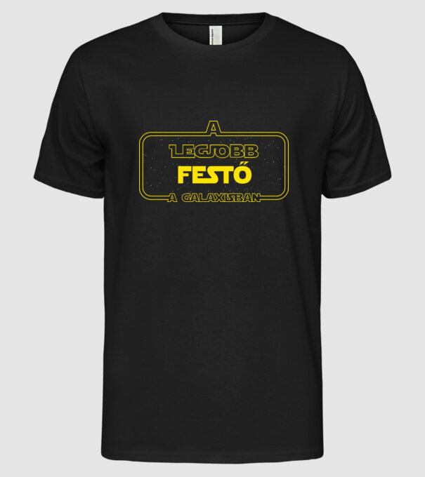 Legjobb festő a galaxisban minta fekete pólón