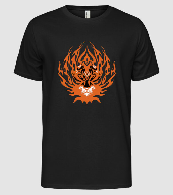 TIGER.ai minta fekete pólón