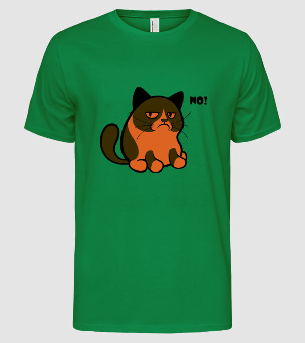 grumpy_cat_no minta zöld pólón