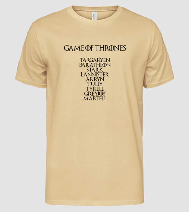 Game of Thrones minta homokszín pólón