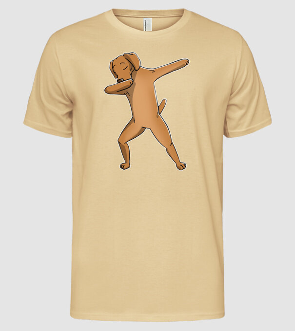 Vizsla DAB minta homokszín pólón