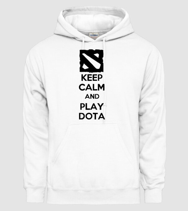 keep calm play dota minta fehér pólón