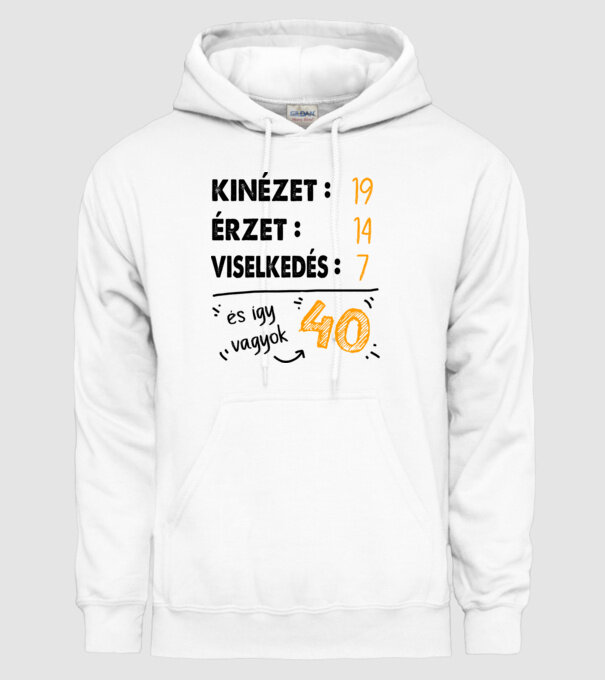 Kinézet, Érzet, Viselkedés 40 - Fehér alap minta fehér pólón