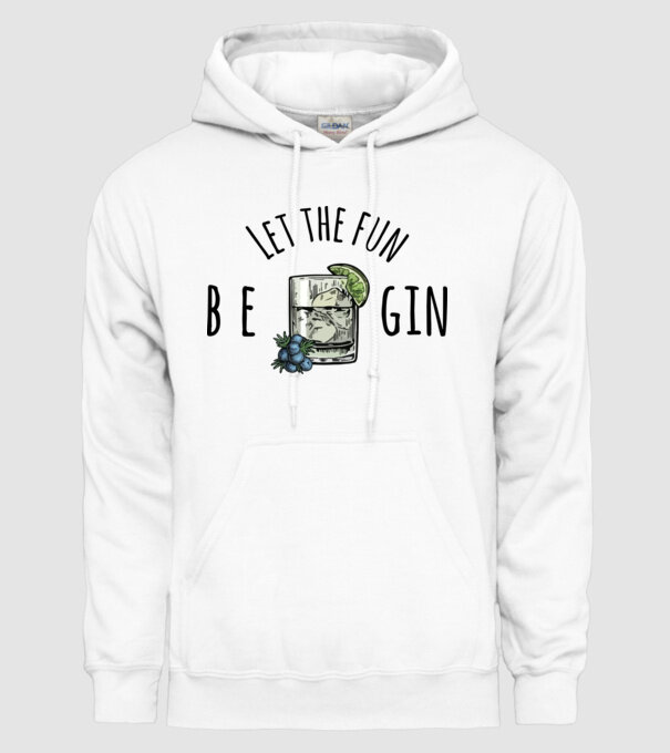 Let the fun be gin minta fehér pólón
