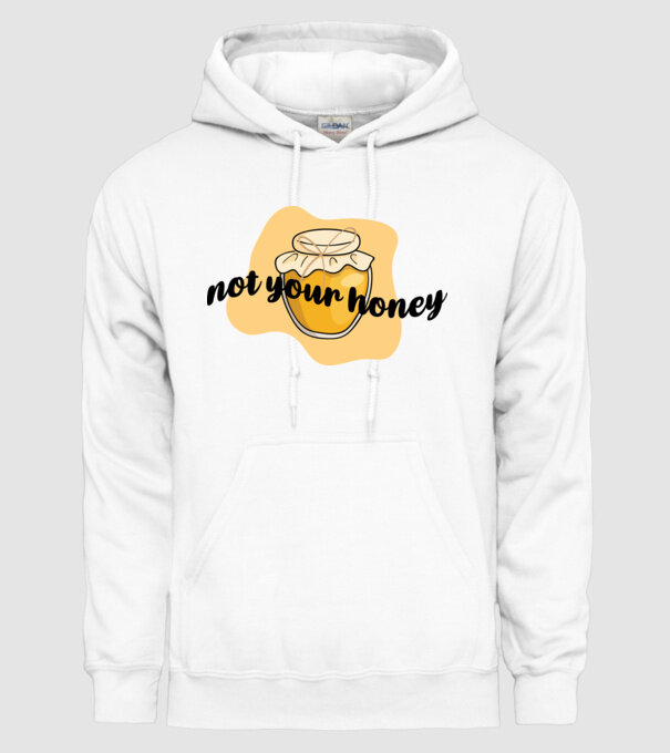 Not your honey minta fehér pólón