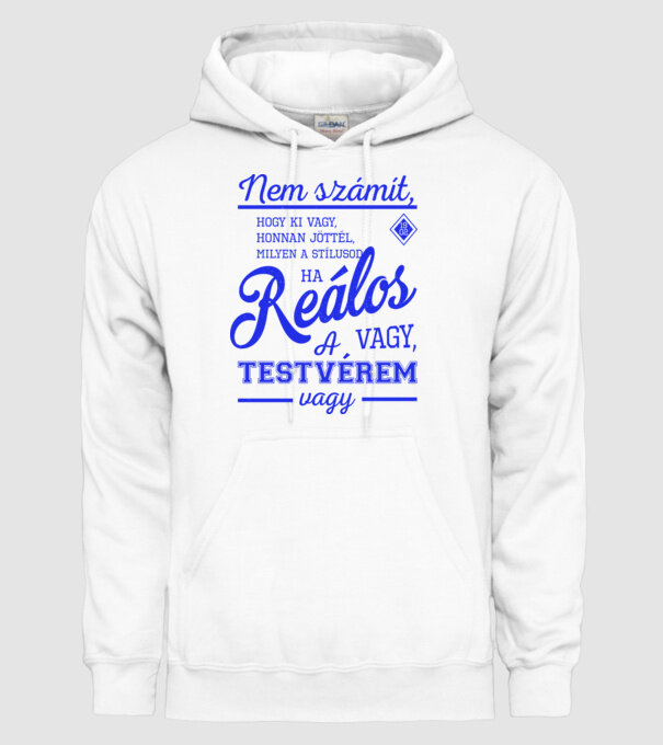 Testvérem vagy realmadrid minta fehér pólón