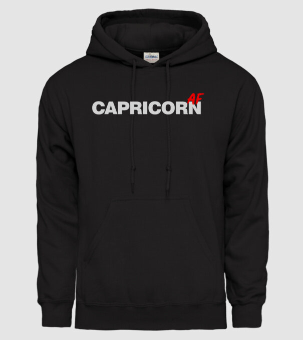 CAPRICORNas fuck minta fekete pólón