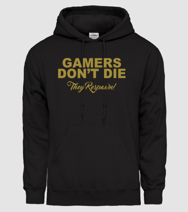 Gamers don't lie minta fekete pólón