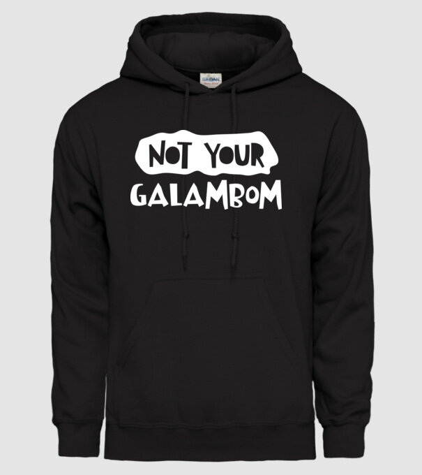 not your galambom minta fekete pólón
