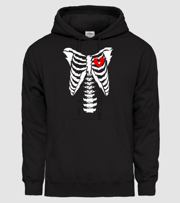skull minta fekete pólón