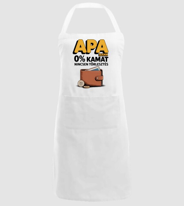 APA BANK minta fehér pólón