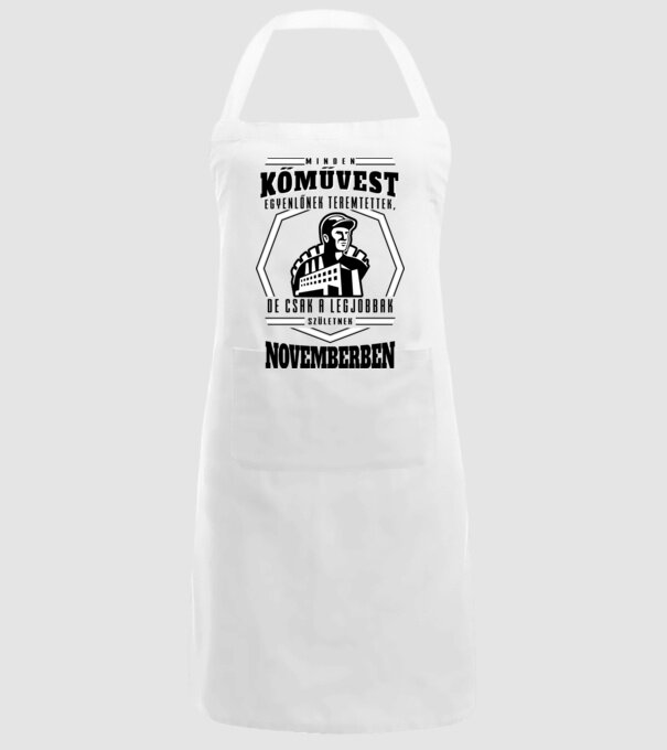 Minden kőművest egyenlőnek teremtettek..november minta fehér pólón