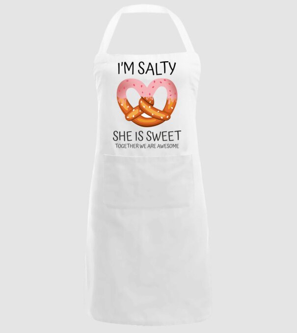 Salty minta fehér pólón