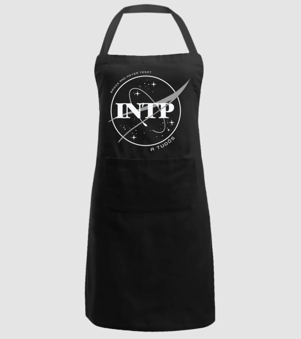 16 Személyiségtipus NASA INTP A TUDÓS minta fekete pólón