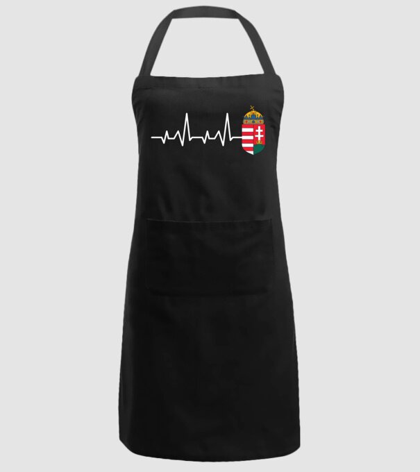 Címer heartbeat minta fekete pólón