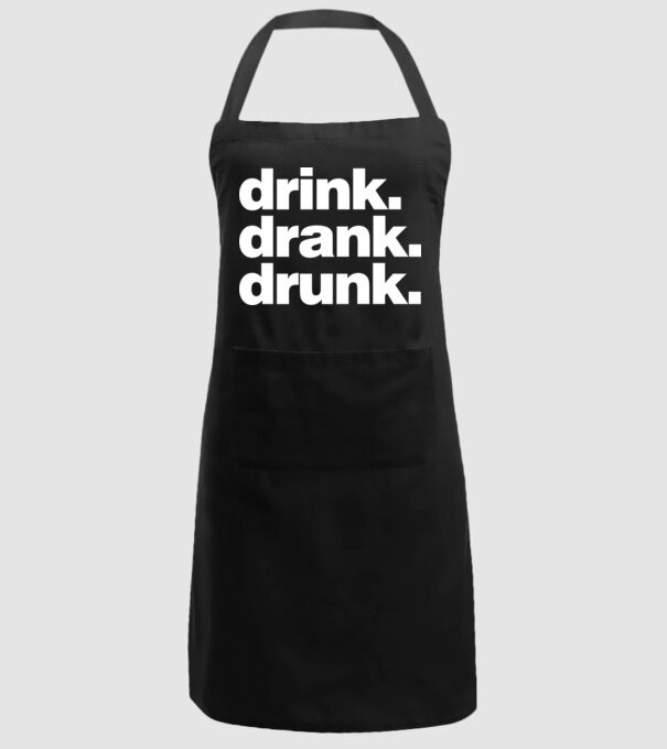 drink drank drunk2 minta fekete pólón