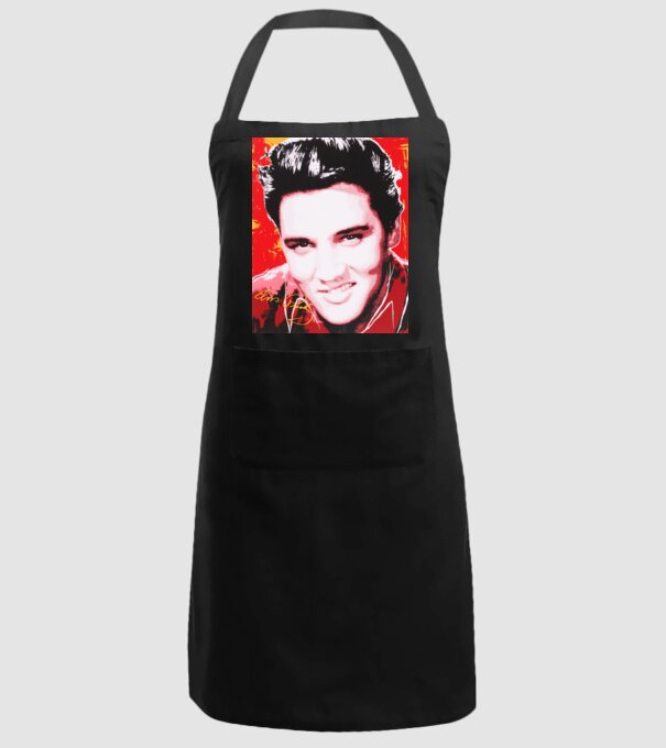 Elvis portré minta fekete pólón