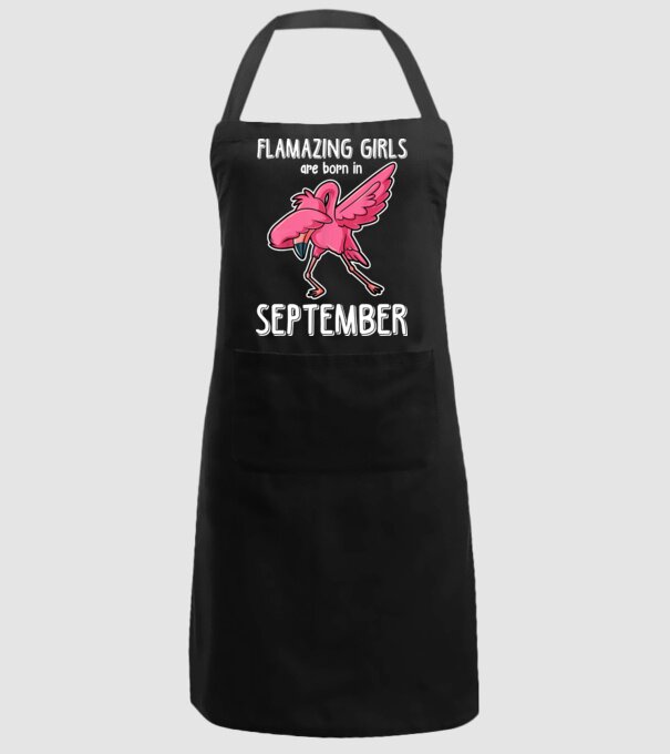 Flamazing girls are born in september minta fekete pólón