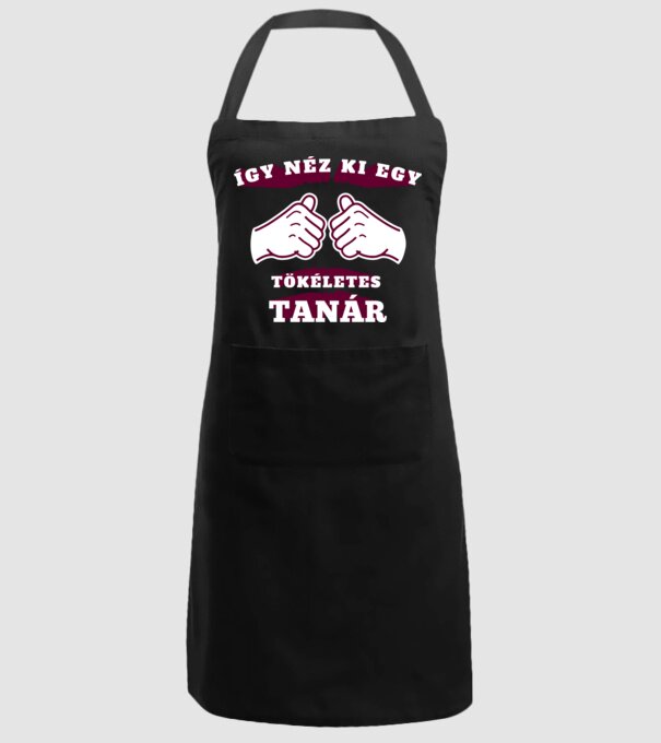 Így néz ki egy tökéletes TANÁR minta fekete pólón