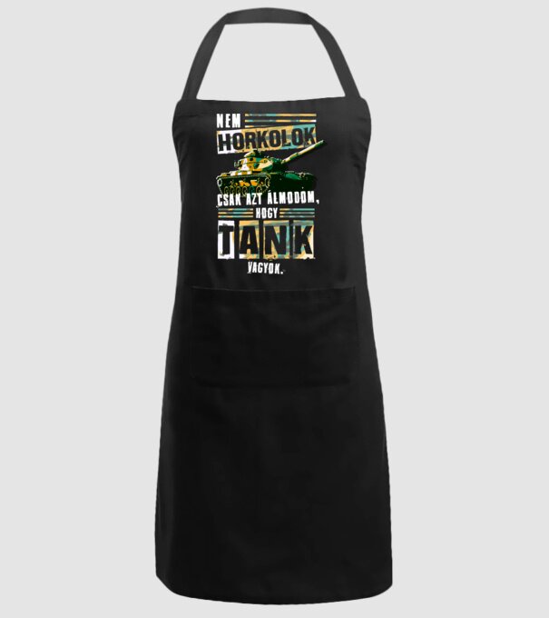 nem horkolok - tank vagyok minta fekete pólón