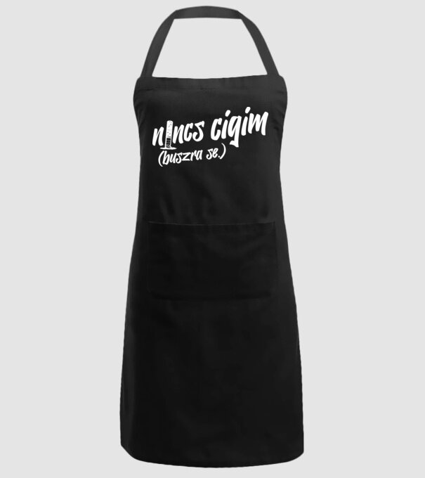 Nincs cigim fekete fekete minta fekete pólón