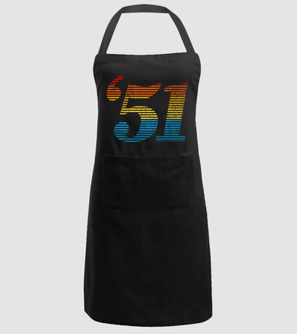 Retro születésnap 1951 minta fekete pólón