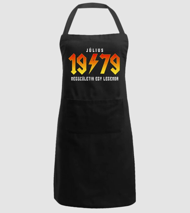Rock születésnap 1979 Július minta fekete pólón