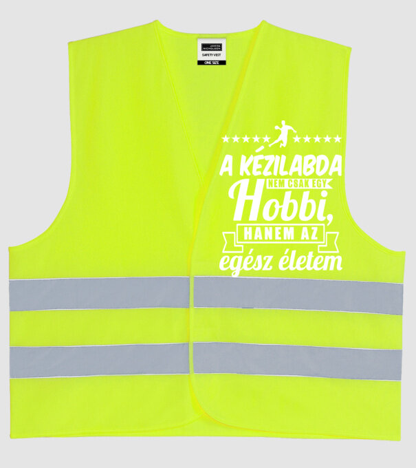 A kézilabda nem csak egy hobbi minta neonsárga pólón
