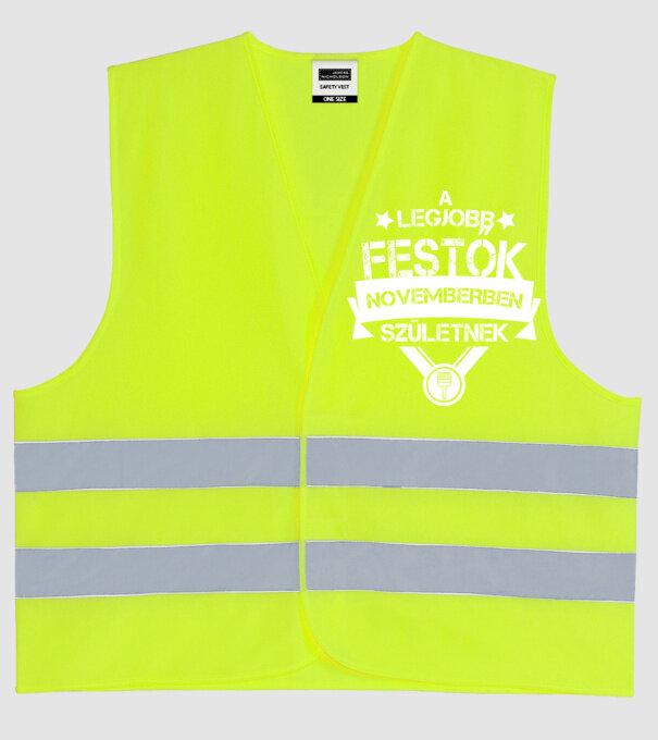 A legjobb festők novemberben születnek minta neonsárga pólón