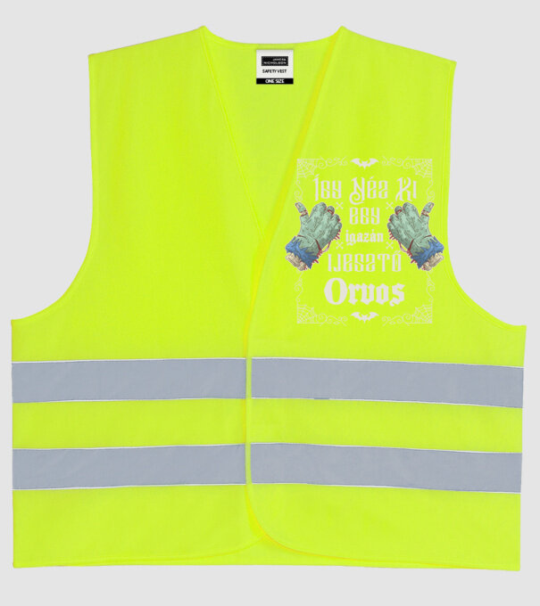 Így néz ki egy igazán ijesztő ORVOS minta neonsárga pólón