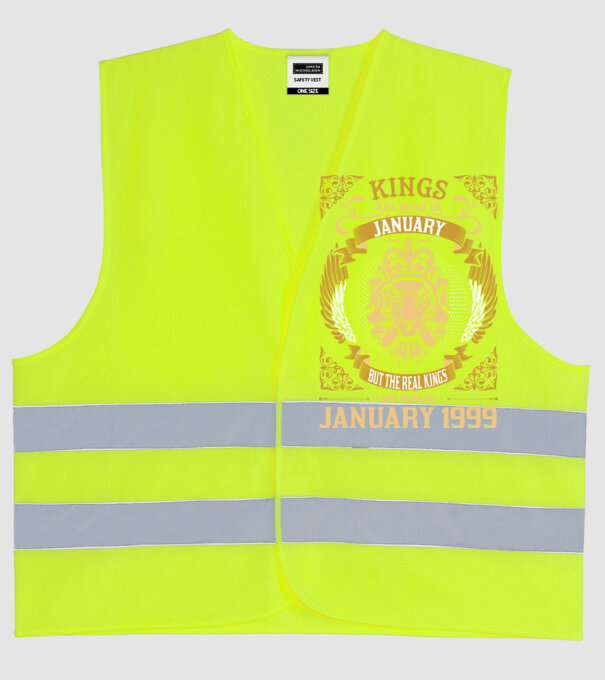 Oroszlános szülinapos 1999 JANUÁR minta neonsárga pólón