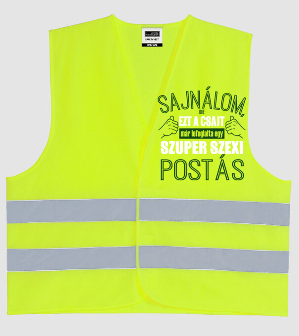 Sajnálom ezt a csajt lefoglalta egy szuperszexi POSTÁS minta neonsárga pólón