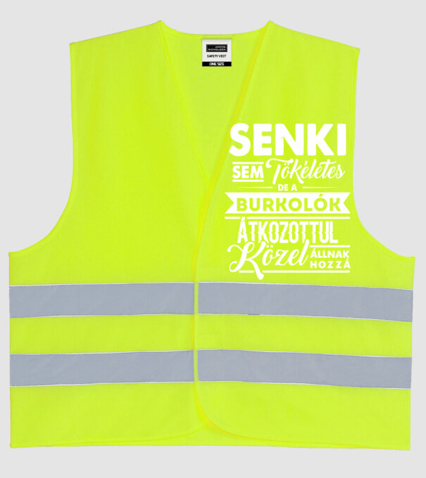 Senki sem tökéletes...burkolók minta neonsárga pólón