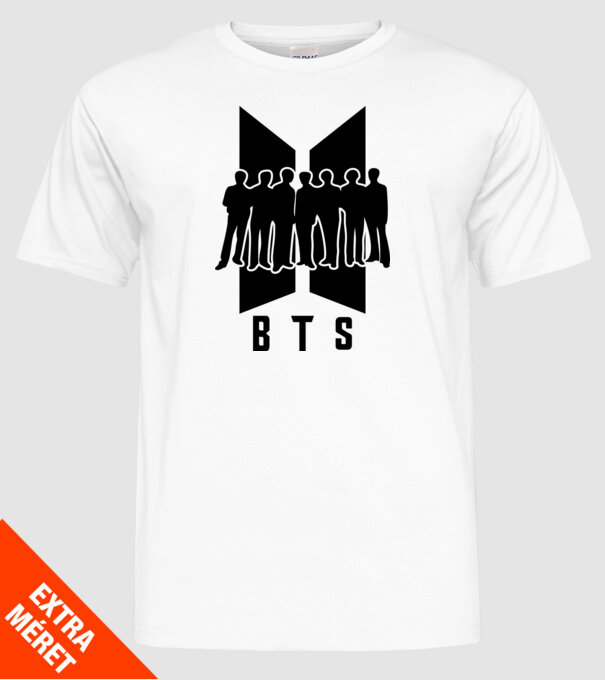 BTS minta fehér pólón