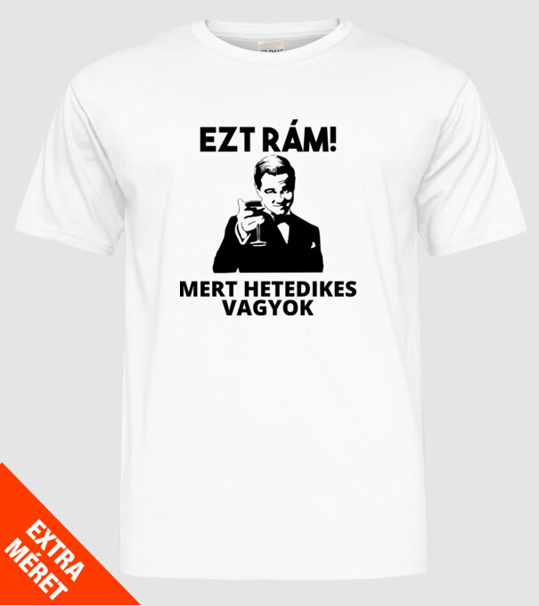 Di Caprio ezt rám mert hetedikes vagyok minta fehér pólón