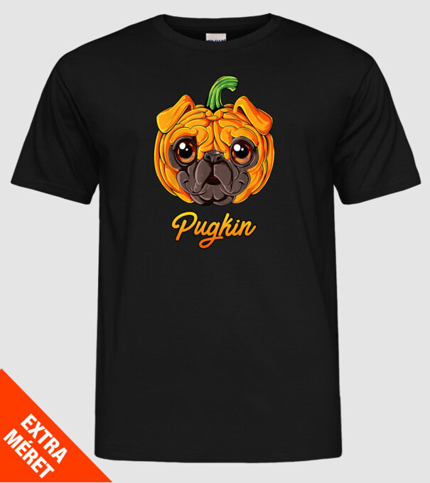 Pugkin minta fekete pólón