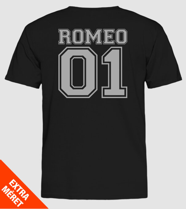 Romeo and Juliet-Romeo minta fekete pólón