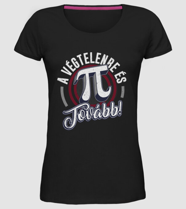 live veryday like its pi day minta fekete pólón