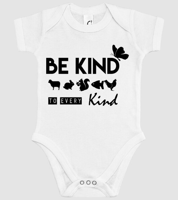 Be kind to every kind minta fehér pólón