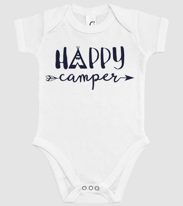 Camper tepee minta fehér pólón