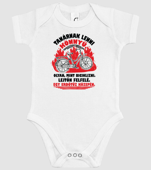 Tanárnak lenni könnyű minta fehér pólón