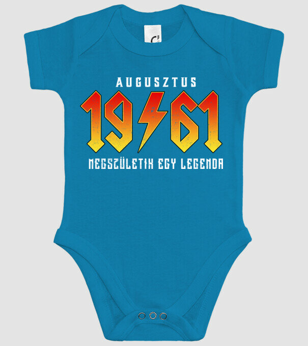 1961 08-AUGUSZTUS minta türkiz pólón
