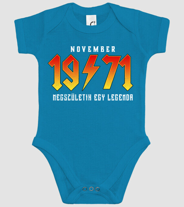 1971 11-NOVEMBER minta türkiz pólón