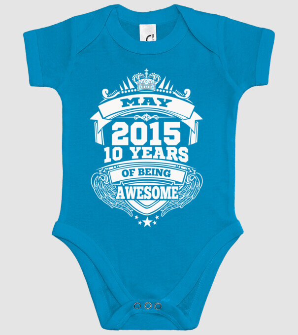 Awesome being of 2015 MÁJUS minta türkiz pólón