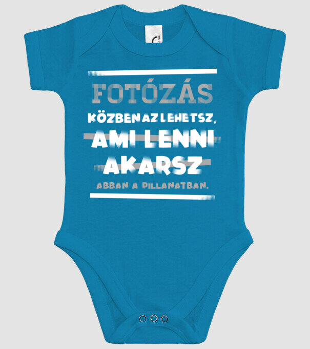 Az lehetsz ami lenni akarsz szöveges inprog FÉNYKÉPÉSZ minta türkiz pólón