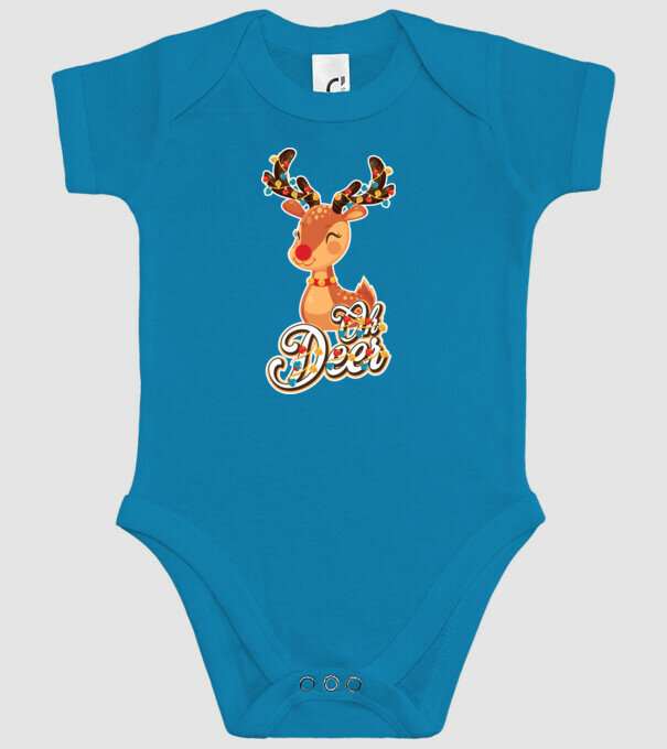 Oh deer minta türkiz pólón