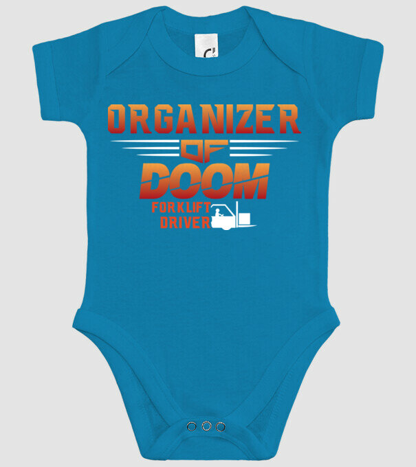 organizer of DOOM minta türkiz pólón