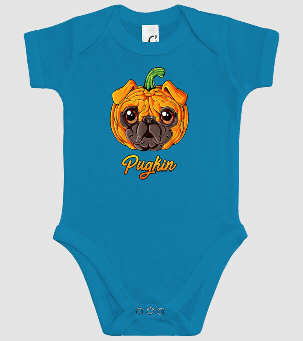Pugkin minta türkiz pólón
