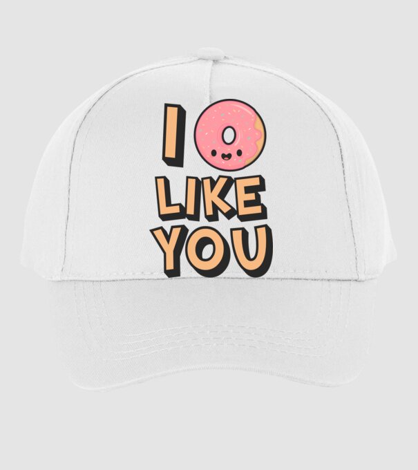I donut like you minta fehér pólón
