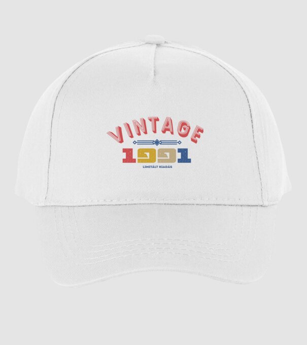 vintage 1991 minta fehér pólón